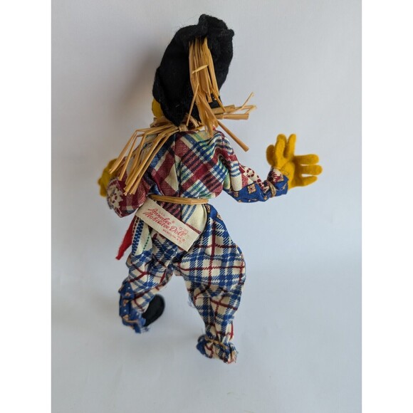 Vintage Annalee Doll Scarecrow 1971 Mobilitee Red vest black hat - Picture 3 of 4